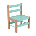 Petite chaise basse enfant Louise Hybride vert mint