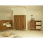 Chambre duo lit bébé 70x140 cm + commode avec plan à langer Hai No Ki