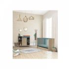 Chambre Duo Lit 60x120 cm + Commode Nova Argile douce