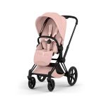 Poussette Priam 5 Peach Pink châssis Matt Black