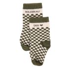 Chaussettes bébé damier Bourreau des coeurs 6 à 18 mois