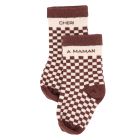 Chaussettes bébé damier Chéri à maman 6 à 18 mois