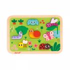 Puzzle en bois Chunky Animaux du jardin 7 pièces