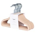 Lot de 15 cintres enfant velours Noisette