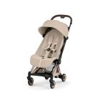 Poussette compacte voyage Coya 2 Style châssis Rosegold Cozy Beige
