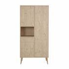 Armoire 3 portes 1 niche Cocoon Natural Oak