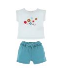 Cocon set t-shirt et short fleurs bio 6 mois