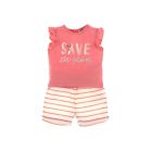 Cocon set t-shirt et short rose 6 mois