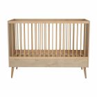 Lit bébé 70x140 cm évolutif en lit enfant Cocoon Natural Oak