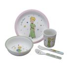 Coffret repas 5 pièces Le Petit Prince - Rose