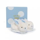 Lapin Bonbon Chaussons 0-6 mois bleu