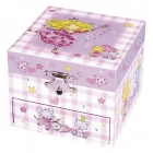 Coffret musical cube Princesse mauve