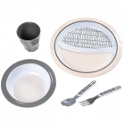 Coffret repas bébé Pink Grid