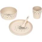 Coffret repas bébé - Water Baleine Beige