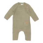 Grenouillère tricot olive 12 mois