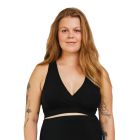 Soutien-gorge maternité allaitement sans couture respirant Noir S/M