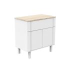 Commode 1 tiroir 2 portes Eleonore blanc