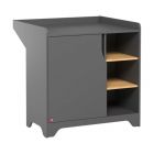 Commode avec plan à langer bois et graphite - Collection Leaf