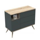 Commode Boreale gris volcan