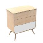 Commode Bambin pied bois face blanche