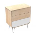 Commode pied fil Bambin Blanc