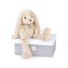 Peluche lapin beige Copains Câlins 40 cm