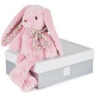 Peluche lapin rose Copains Câlins 40 cm