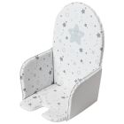 Coussin de chaise haute universel - Etoiles grises - 28X38CM
