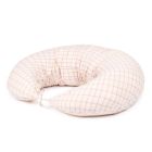 Coussin d'allaitement Stories Powder Mauve Grid