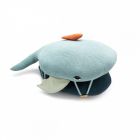 Grand coussin baleine bleue