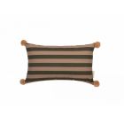 Coussin rectangulaire Majestic Green Taupe Stripes