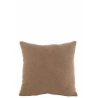 Coussin Teddy Bouclé marron