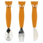 Lot de 3 couverts en silicone Mr. Fox