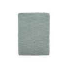Couverture bébé 75x100 cm River Knit Ash green et Coral Fleece