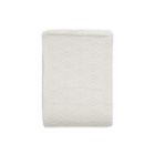 Couverture bébé 75x100 cm River Knit Cream White et Coral Fleece