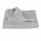 Couverture bébé tricot 80x80 cm gris argenté