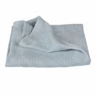 Couverture bébé tricot 80x80 cm bleu ciel