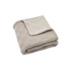 Couverture bébé tricot 75 x 100 cm Box Knit Velvet Warm Sand