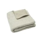 Couverture Berceau 75x100cm Grain Knit Olive green et Velvet