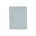Couverture berceau 75x100 cm Gaze de coton Jacquard Sea Green