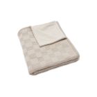 Couverture bébé chaude 100 x 150 cm Box Knit Velvet Warm Sand