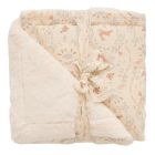 Couverture luxe microfibre avec fausse fourrure 70 x 100 cm Jardin enchanté