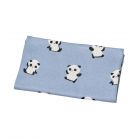 Couverture maille bébé bleue Panda Chao Chao