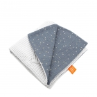 Couverture nid d'abeille Gris clair personnalisable