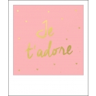 Carte Polaroid Je t'adore