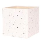 Cube de rangement Terrazzo crème 33 x 33 cm