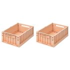 Lot de 2 boîtes de rangement Weston taille M Tuscany Rose