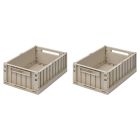 Lot de 2 boîtes de rangement Weston taille M Sandy