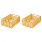 Lot de 2 boîtes de rangement Weston taille M Jojoba