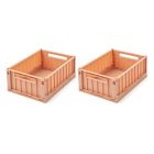 Lot de 2 boîtes de rangement Weston taille S Tuscany Rose